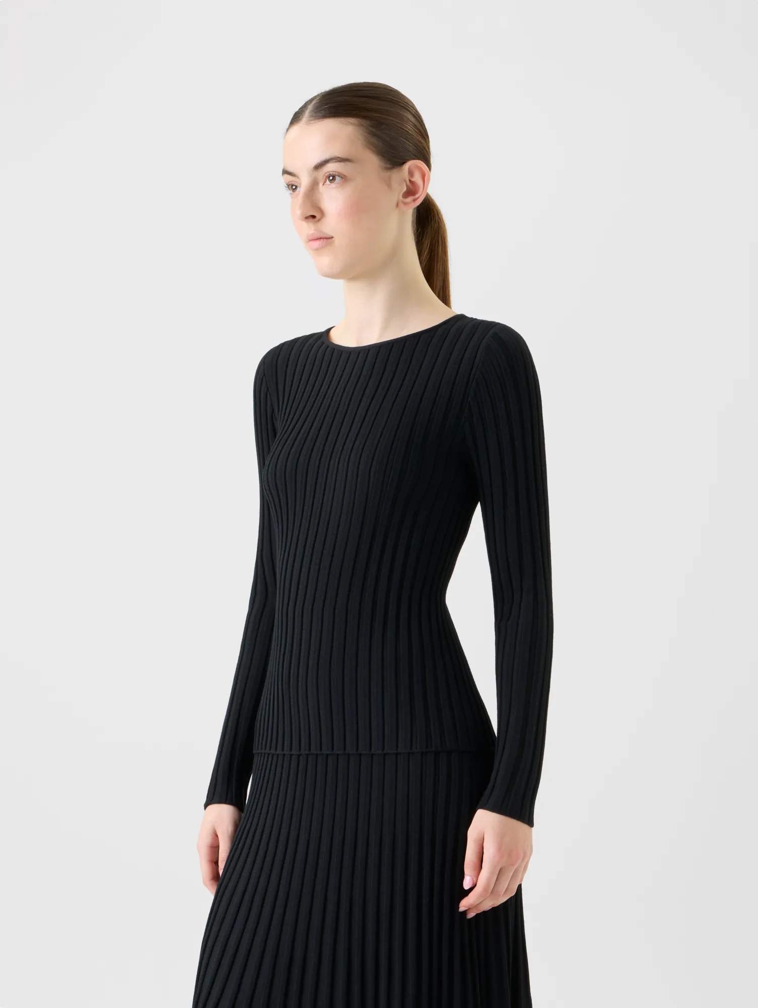 Merino Wool Rib Knit Pullover sold by Akris product image thumbnail 5