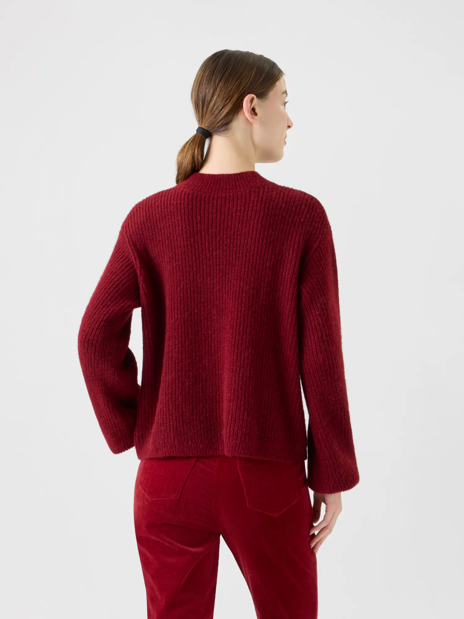 Balloon Sleeve Alpaca Wool Knit Sweater sold by Akris product image thumbnail 5