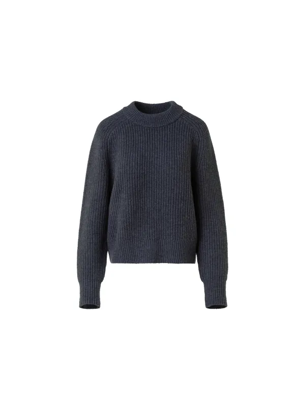 Oversized Wool Cashmere Rib Knit Sweater sold by Akris