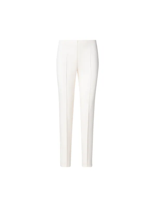 Slim Silk Stretch Crêpe Pants made by Akris