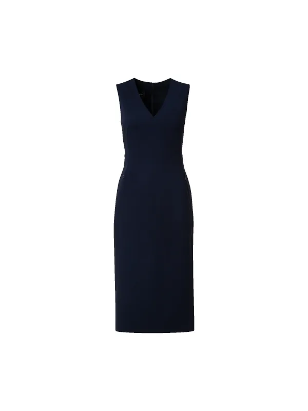 Sleeveless Wool Double-Face Sheath Dress sold by Akris