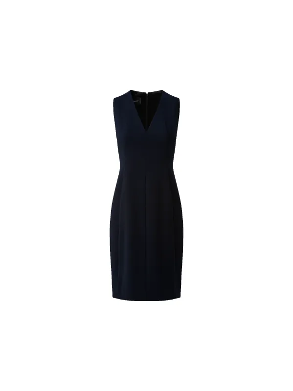 Sleeveless V-Neck Wool Double-Face Sheath Dress sold by Akris