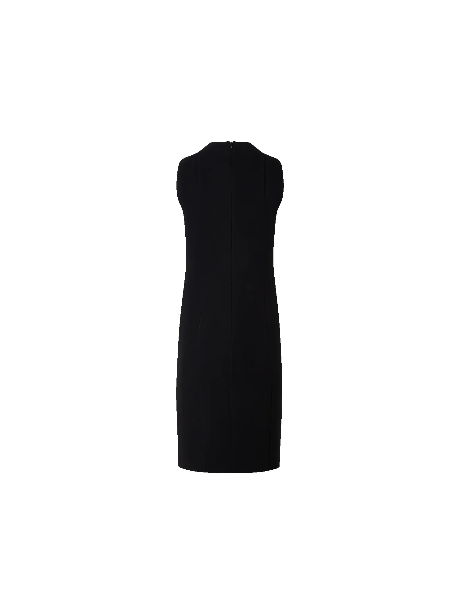 Sleeveless V-Neck Wool Double-Face Sheath Dress sold by Akris product image thumbnail 3