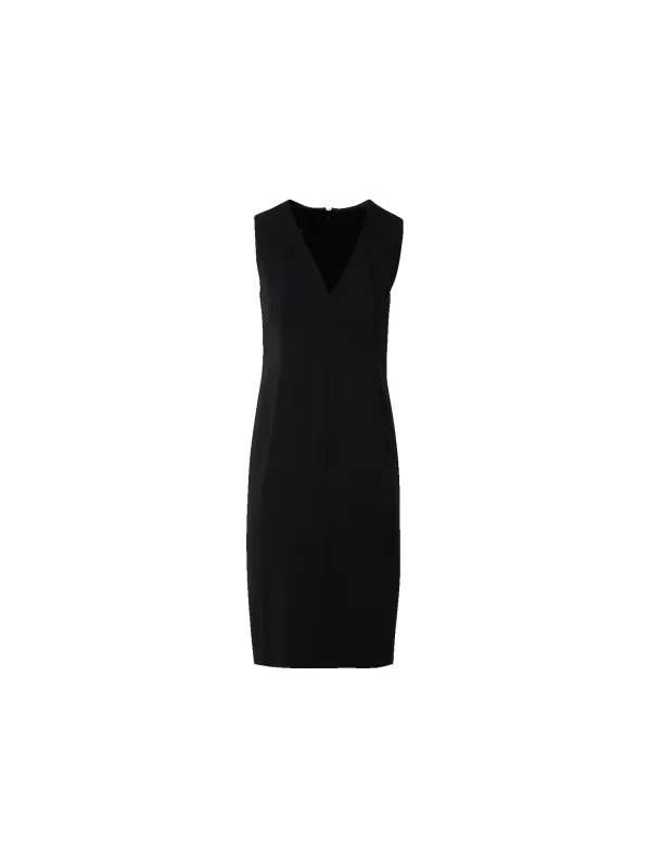 Sleeveless V-Neck Wool Double-Face Sheath Dress sold by Akris