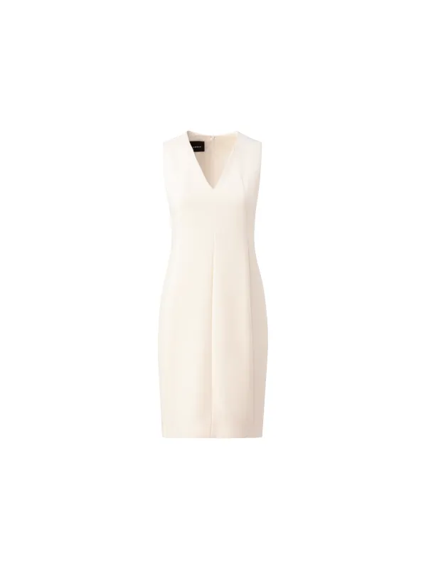 Sleeveless V-Neck Wool Double-Face Sheath Dress sold by Akris