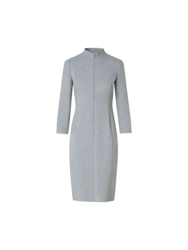 Mock Neck Wool Double-Face Dress sold by Akris