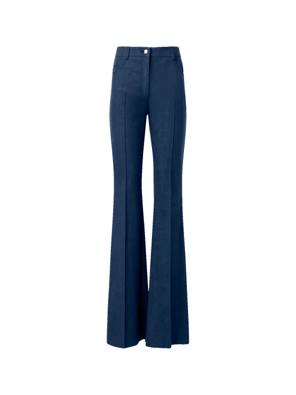Bootcut Cotton Denim Stretch Pants sold by Akris