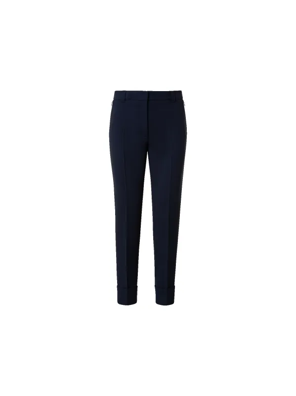 Cropped Tapered Wool Double-Face Pants sold by Akris