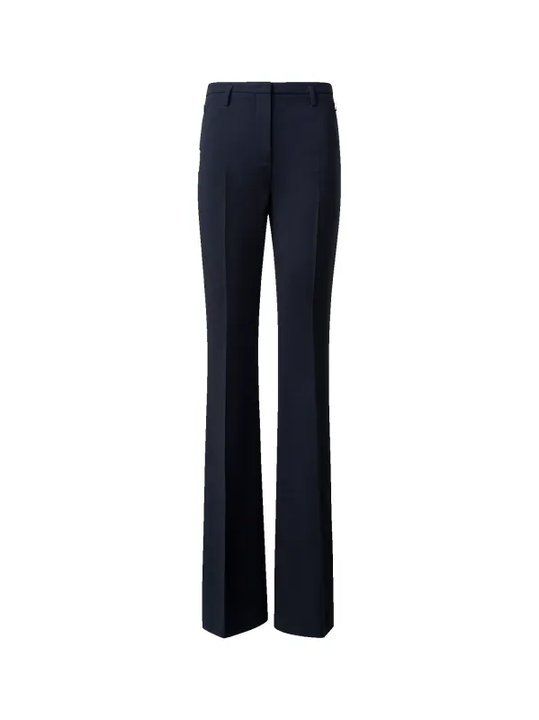 Bootcut Wool Double-Face Pants made by Akris