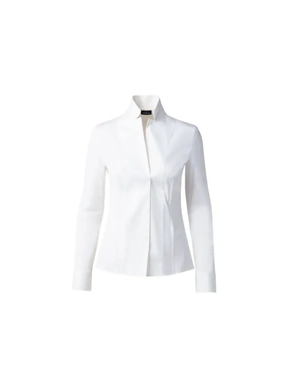 Cotton Stretch Blouse made by Akris