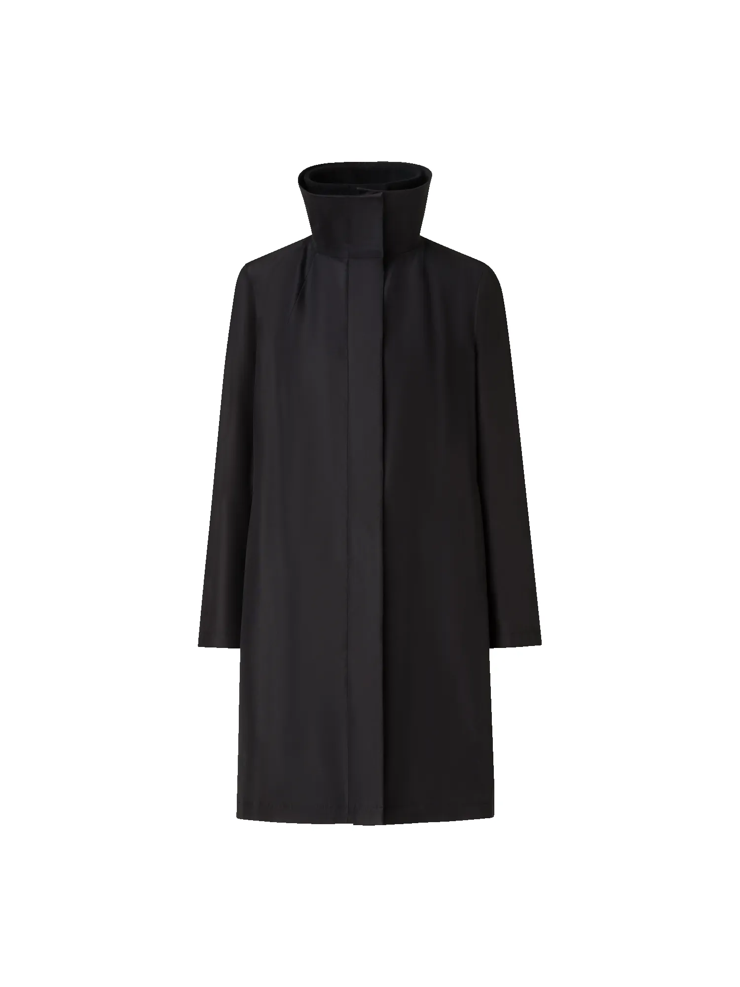 Layered Wool Coat with Removable Silk Layer sold by Akris product image thumbnail 5