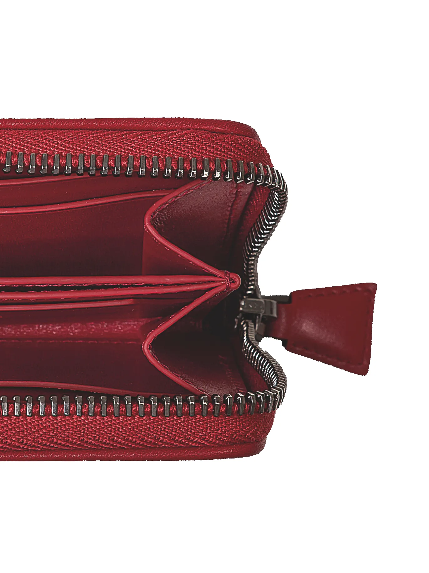 Small Zip Wallet in Horsehair Fabric with Boxcalf Leather Lining sold by Akris product image thumbnail 3