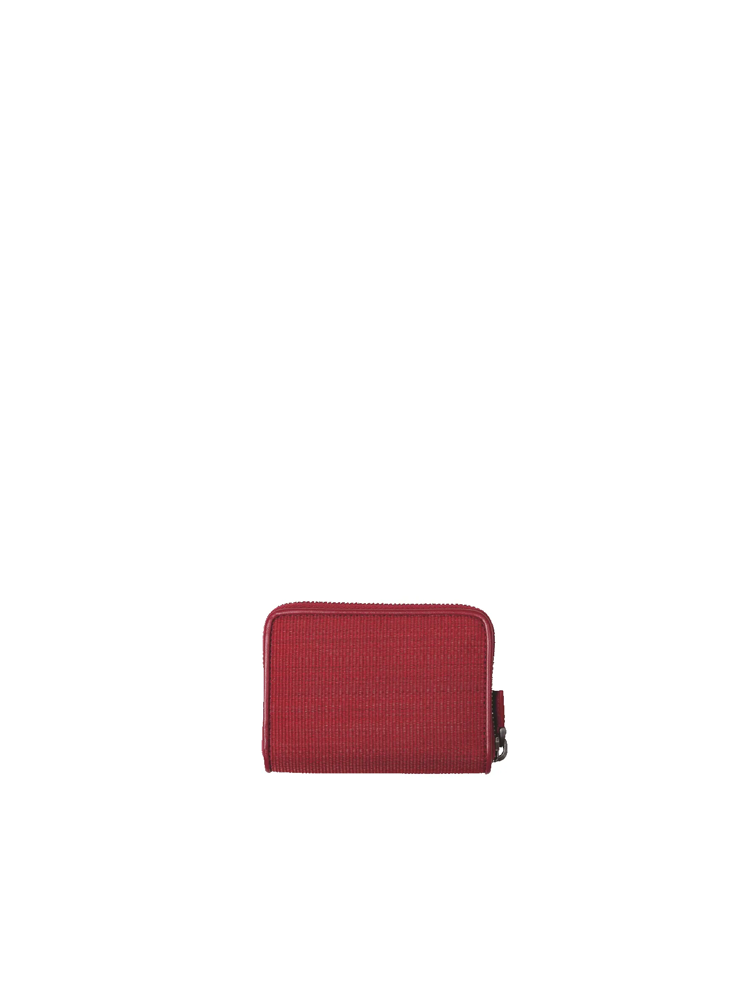 Small Zip Wallet in Horsehair Fabric with Boxcalf Leather Lining sold by Akris