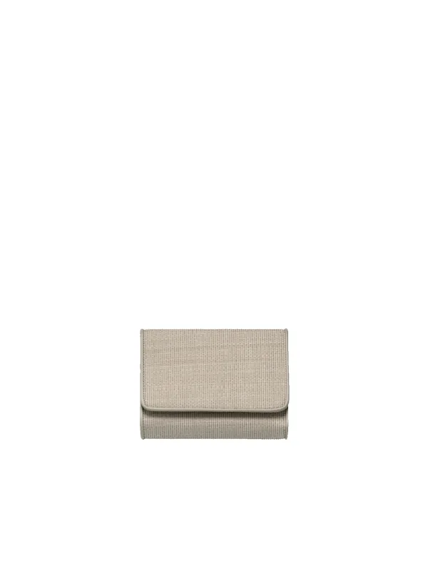 Tri-Fold Wallet in Horsehair Fabric sold by Akris