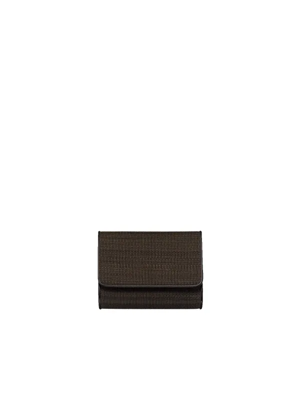 Tri-Fold Wallet in Horsehair Fabric sold by Akris