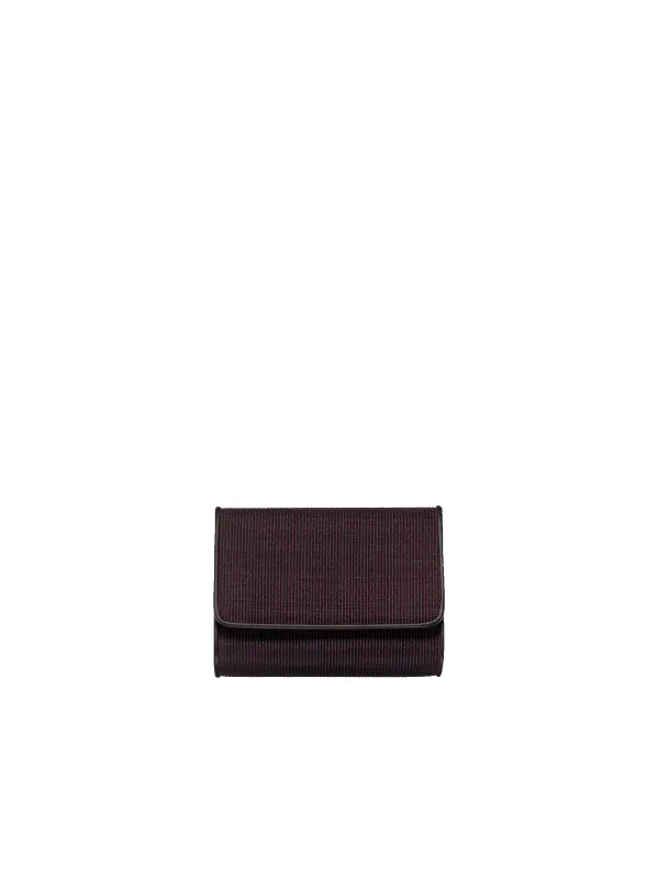 Tri-Fold Wallet in Horsehair Fabric sold by Akris