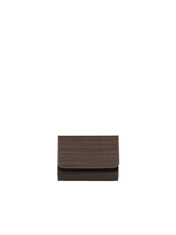 Tri-Fold Wallet in Horsehair Fabric sold by Akris
