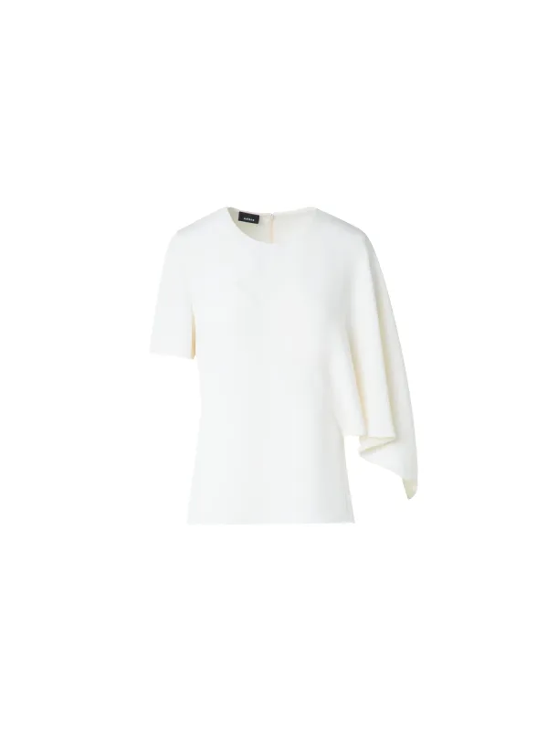 Silk Blouse with Asymmetrical Sleeve sold by Akris