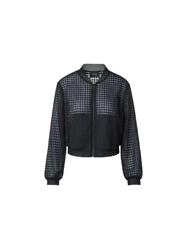 Bomber Jacket in Flower Embroidery sold by Akris