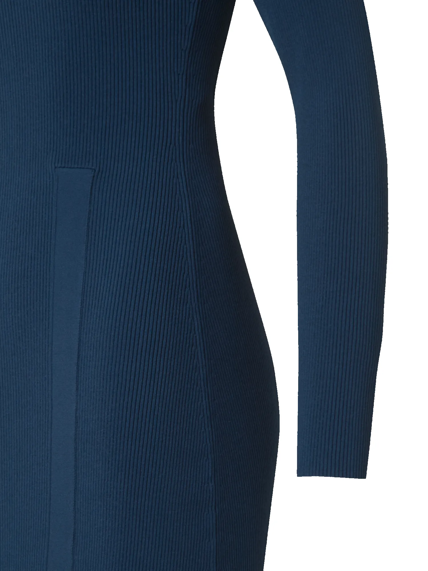 Long-Sleeve Tube Dress in Rib Knit Stretch sold by Akris product image thumbnail 3