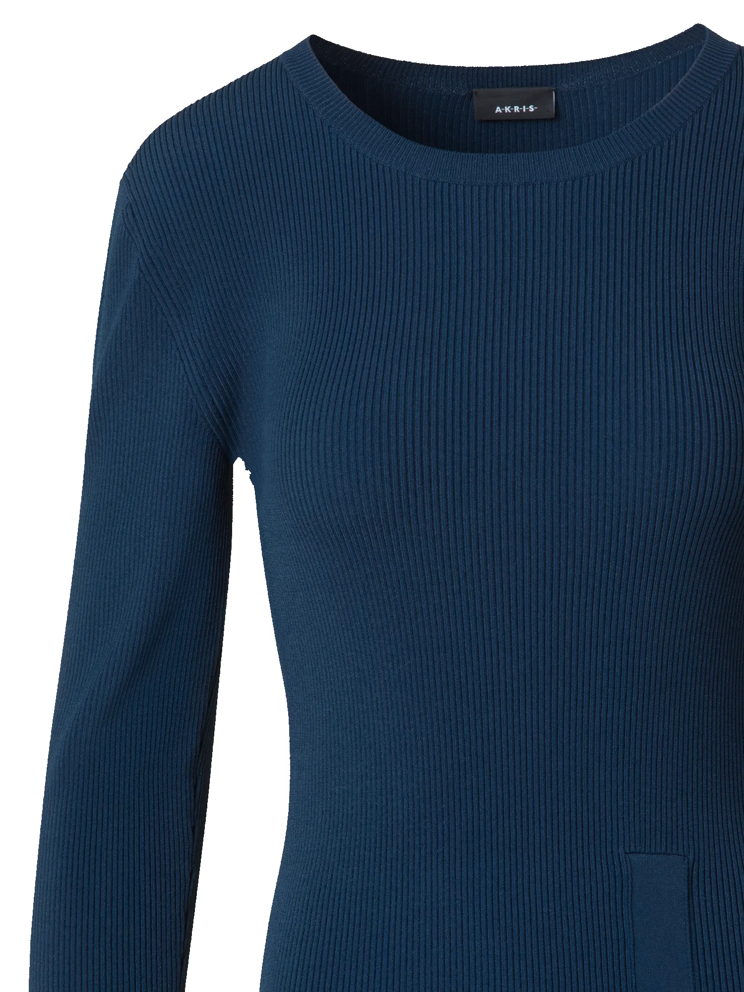 Long-Sleeve Tube Dress in Rib Knit Stretch sold by Akris product image thumbnail 5