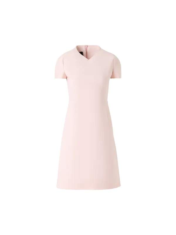 V-Neck Sheath Dress in Cotton Silk Double-Face sold by Akris