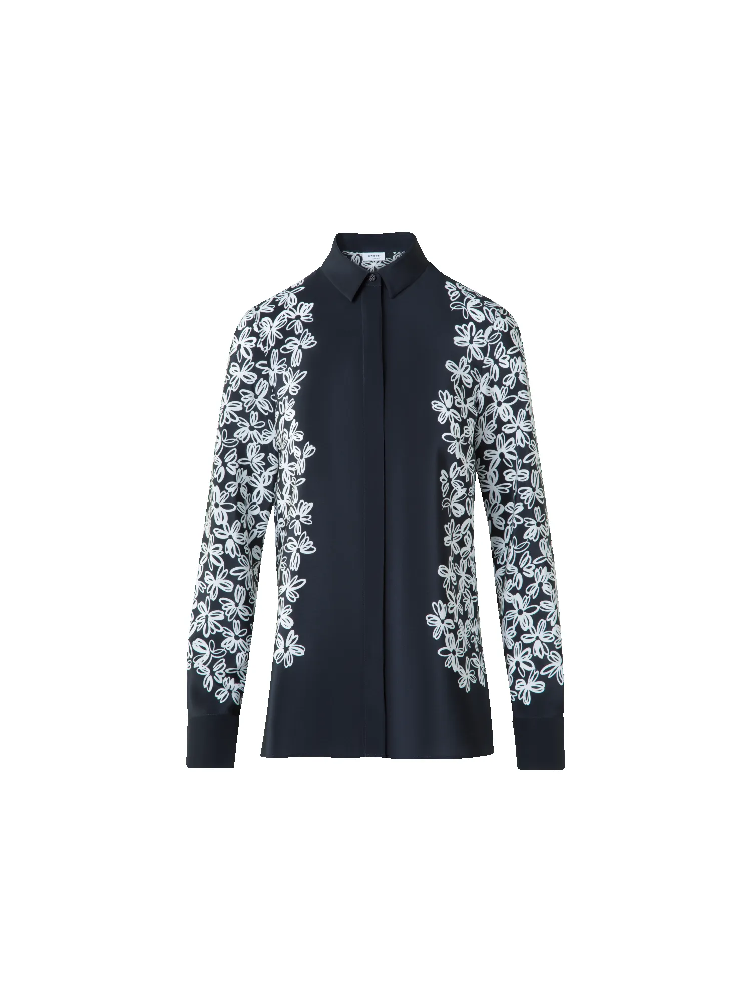 Silk Blouse with Daisy Print sold by Akris