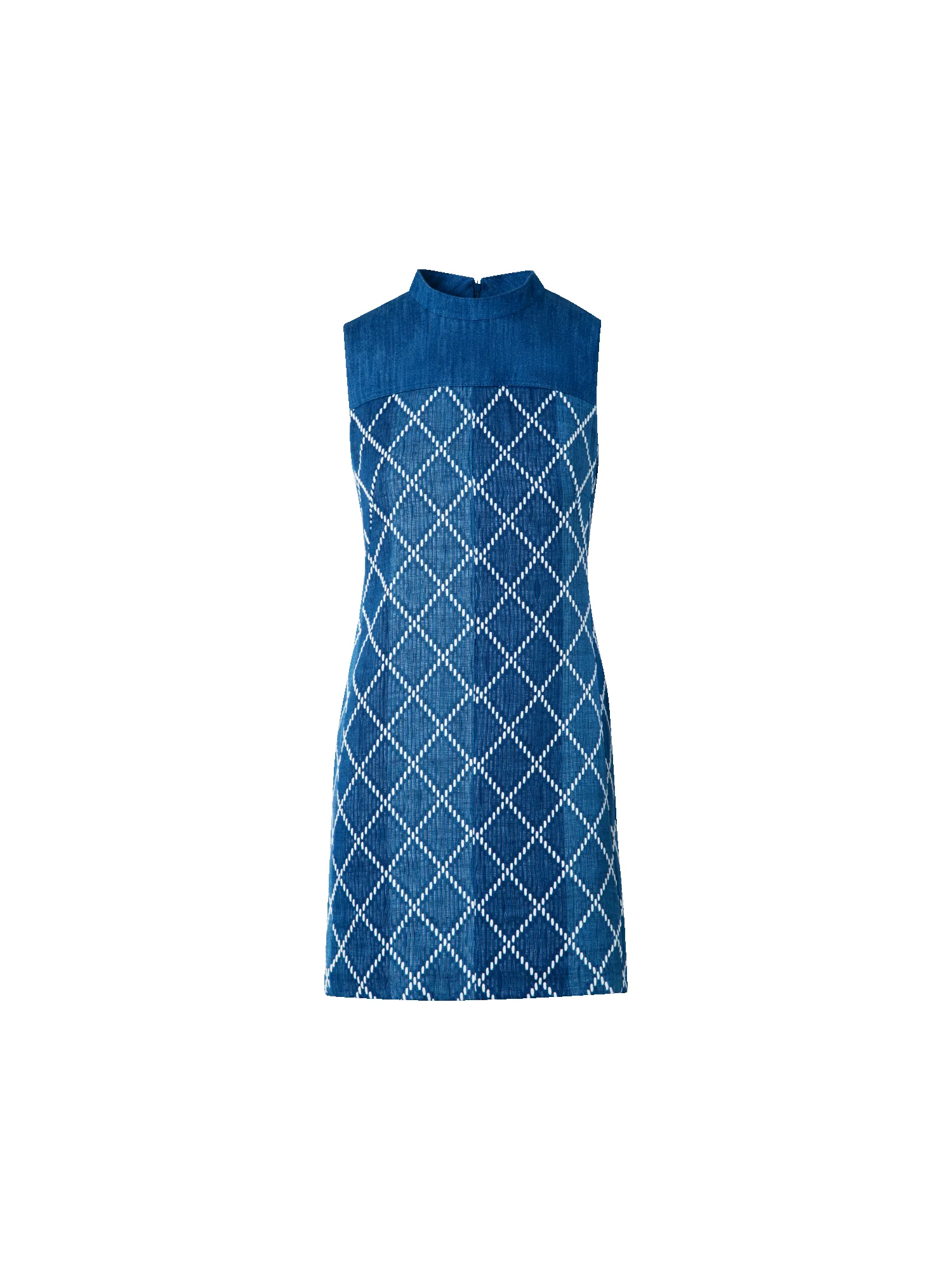 Mini Cotton Sheath Dress with Diamond Jacquard sold by Akris