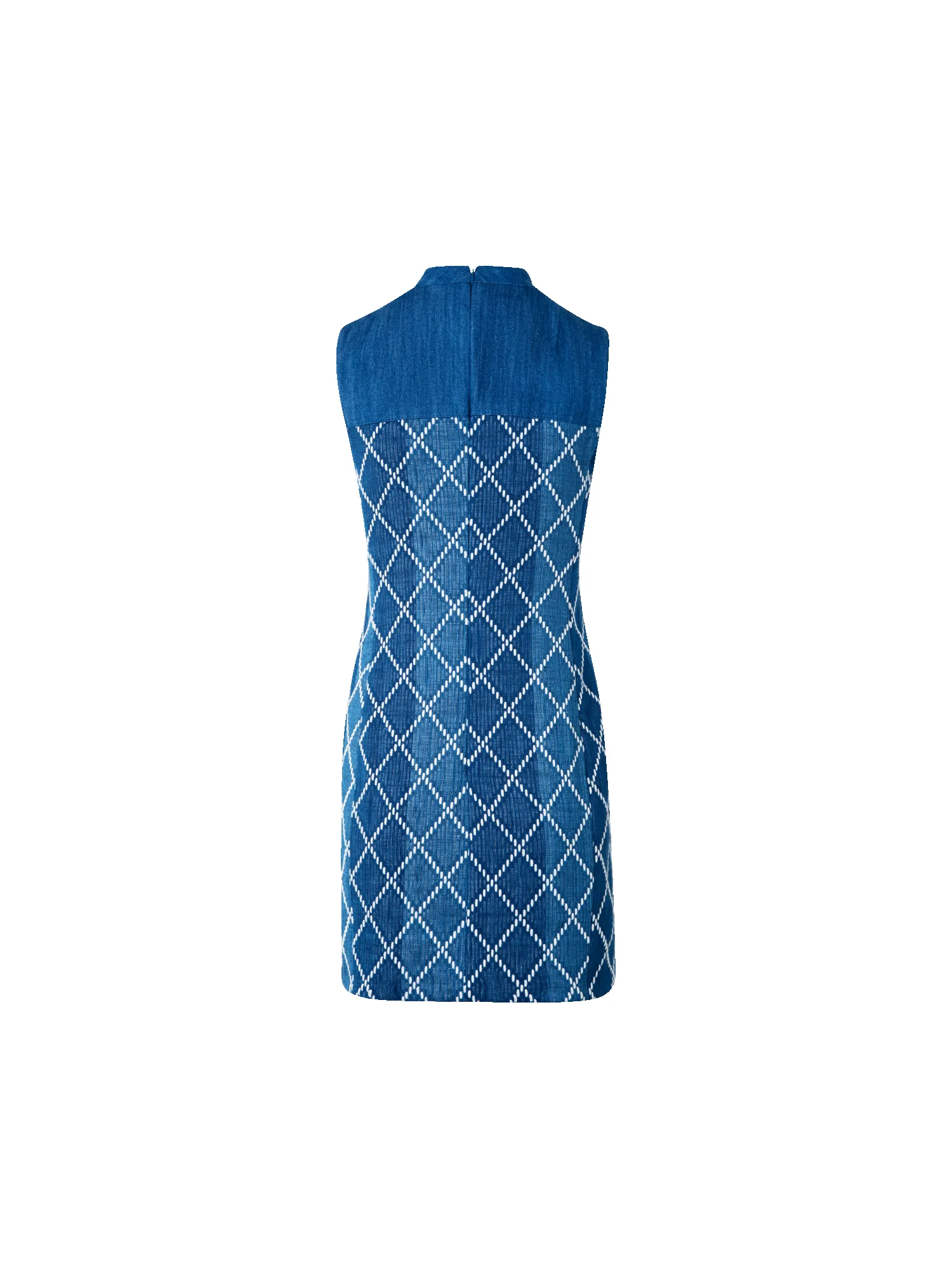 Mini Cotton Sheath Dress with Diamond Jacquard sold by Akris product image thumbnail 4