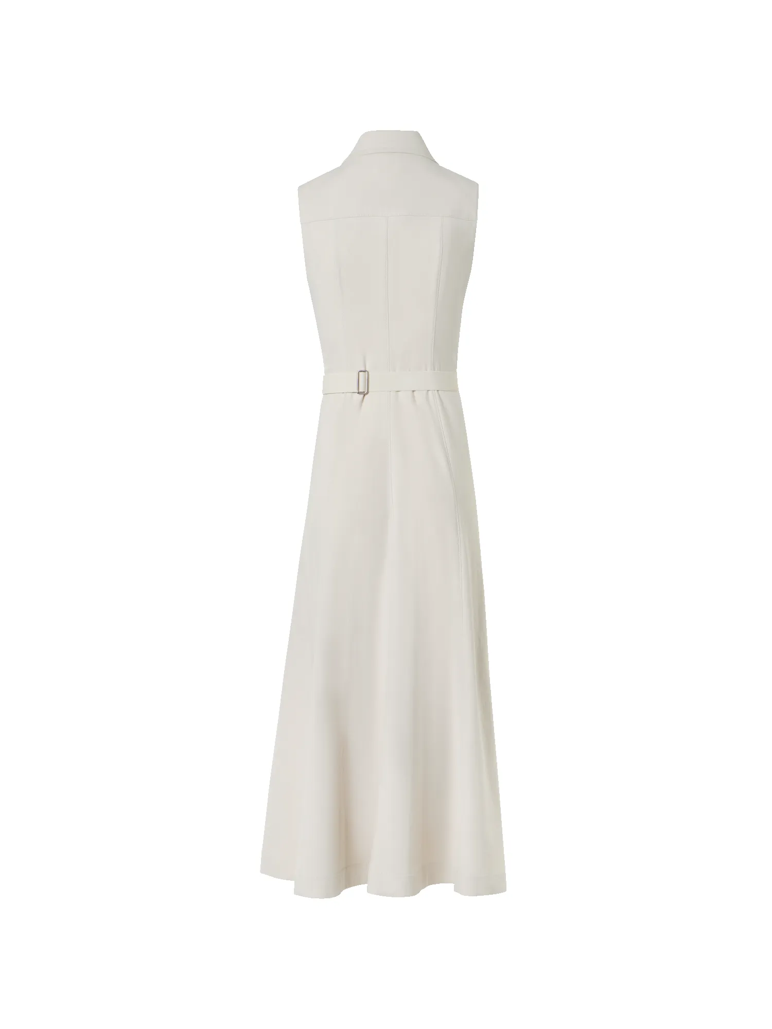 Sleeveless Midi Shirt Dress in Cotton Denim sold by Akris product image thumbnail 3