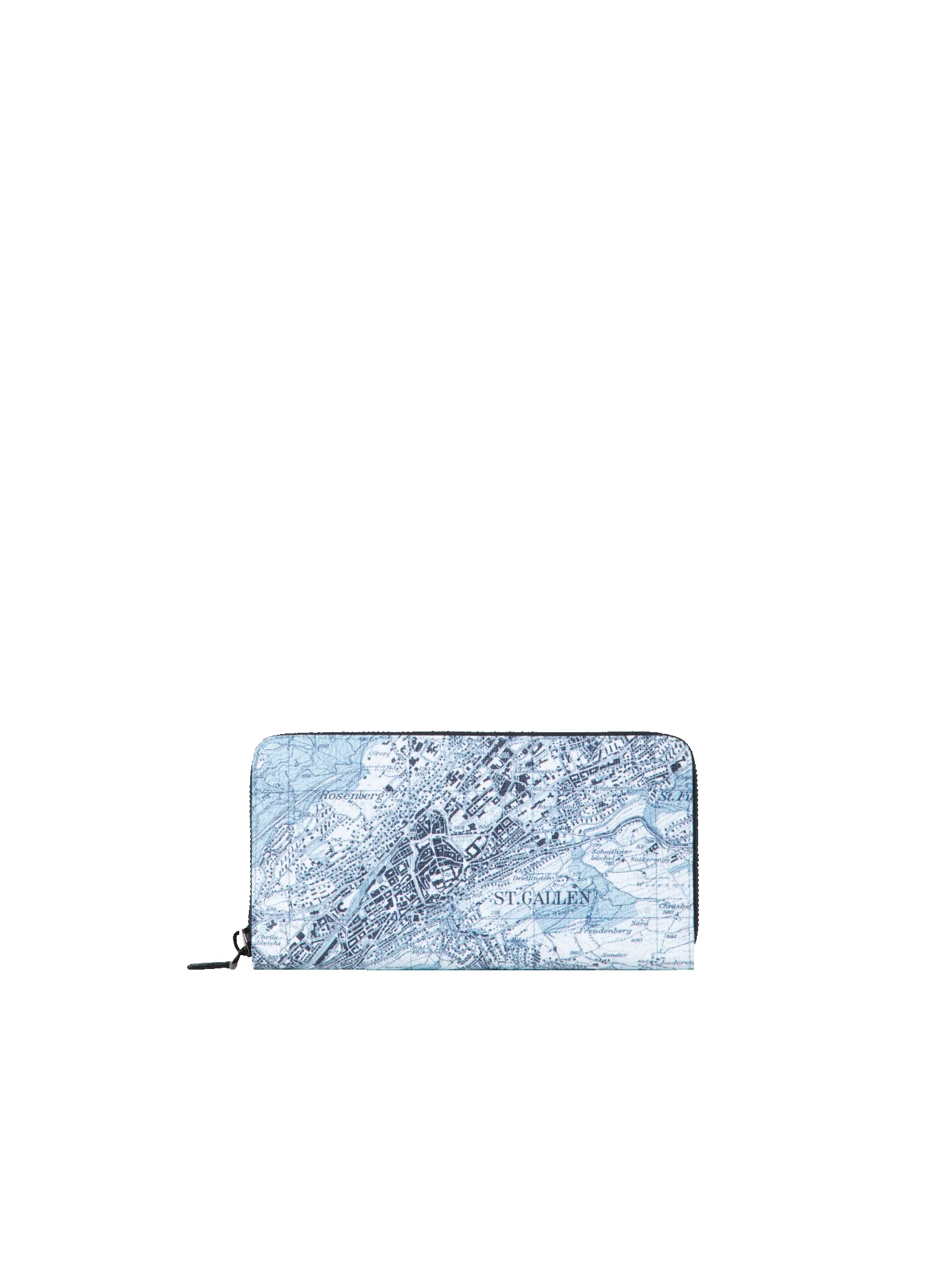Long Zip Wallet with St. Gallen Map Print sold by Akris