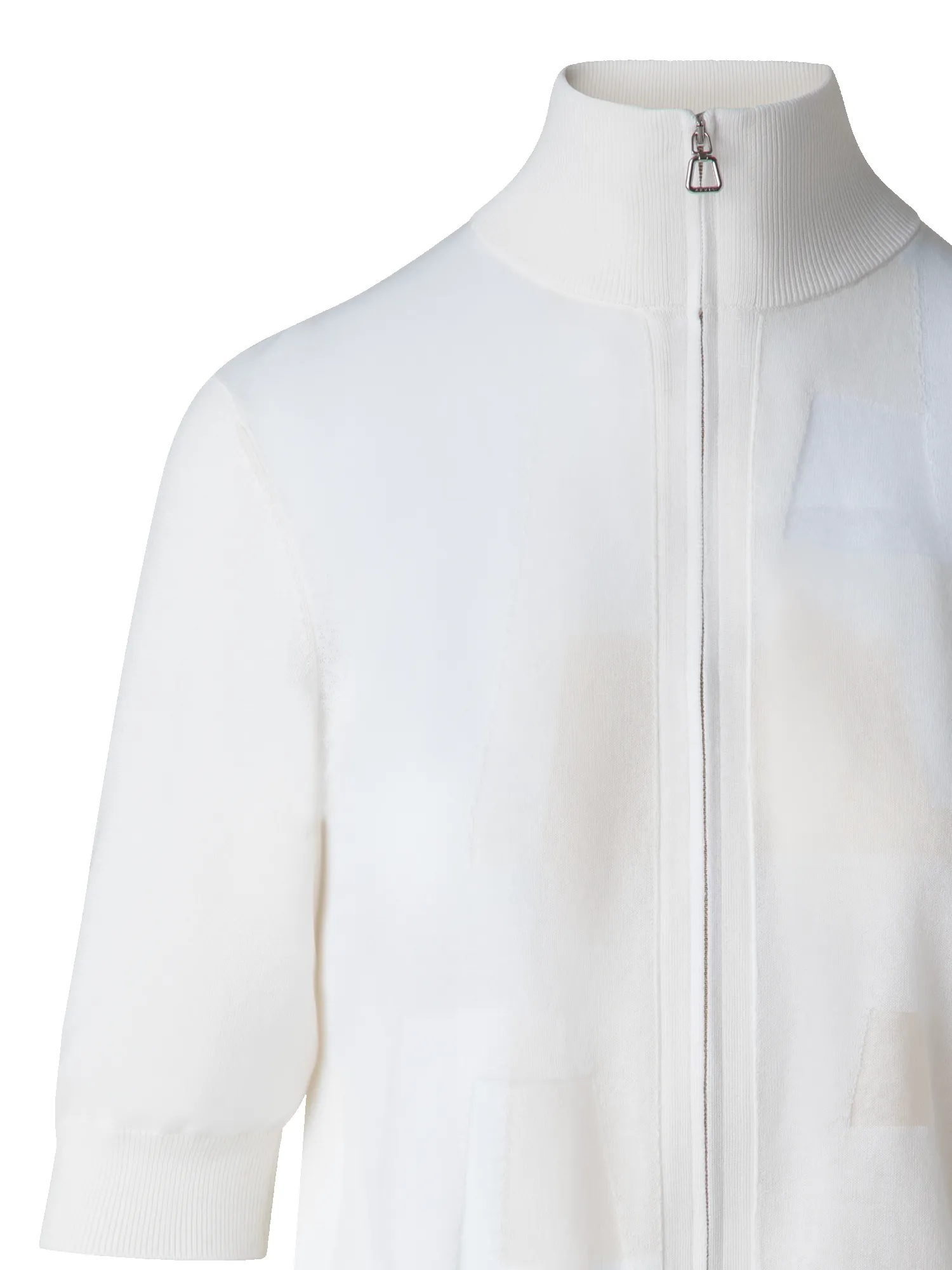 Cotton Knit Cardigan with Trpezoid Jacquard sold by Akris product image thumbnail 4