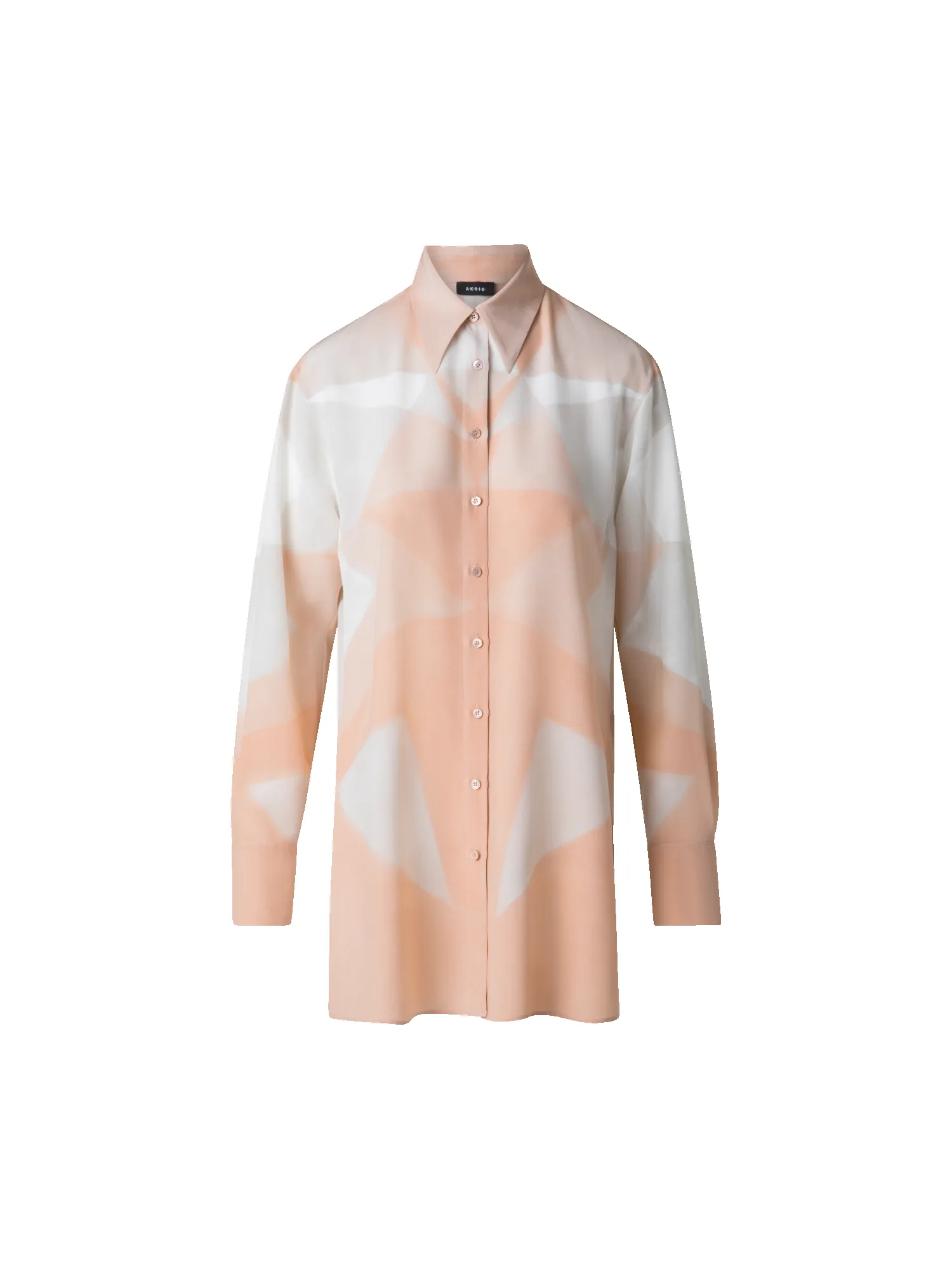 Silk Tunic Blouse with Chiaroscuro Print sold by Akris