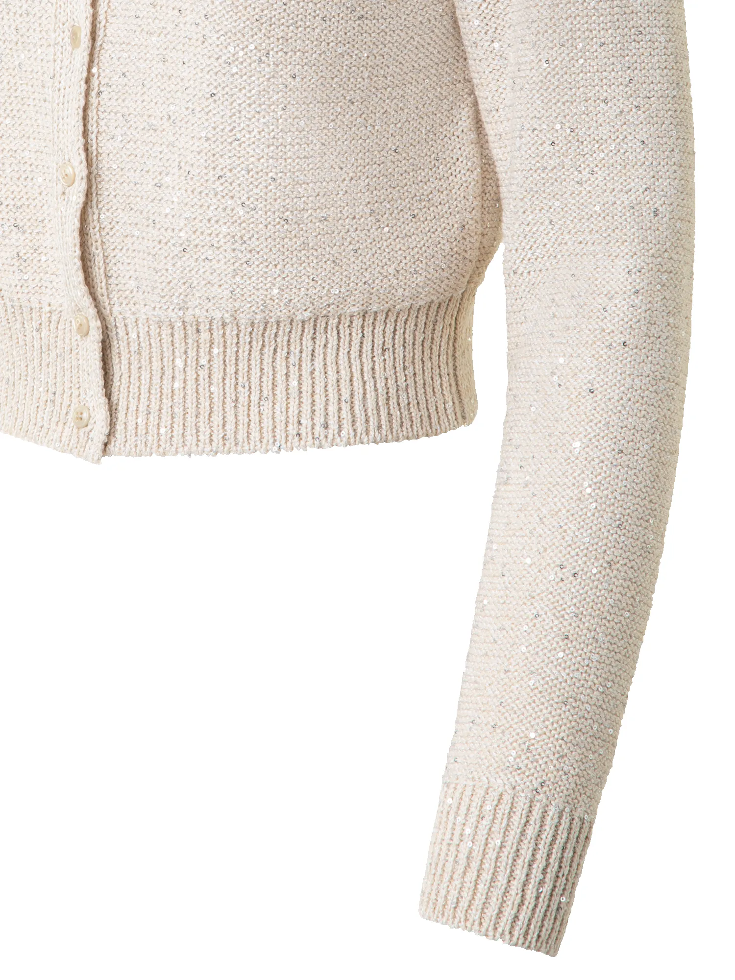 Cardigan in Linen Cotton with Micro Sequins sold by Akris product image thumbnail 2