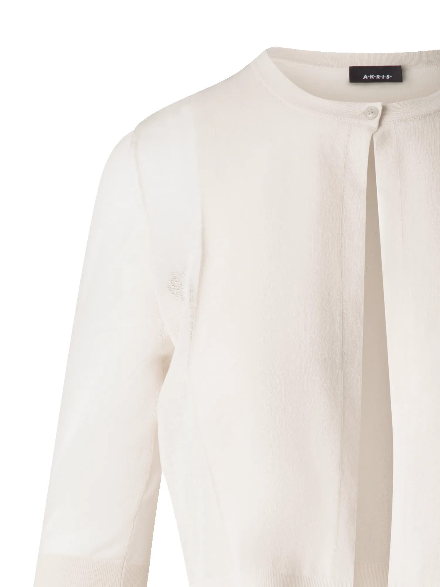 Semi-Sheer Short Knit Cardigan sold by Akris product image thumbnail 4