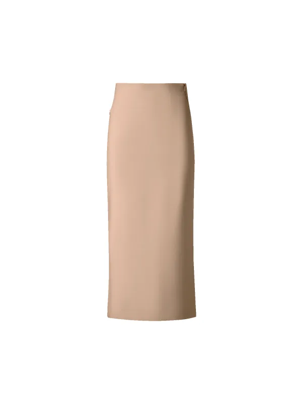 Long Pencil Skirt in Cotton Double-Face made by Akris
