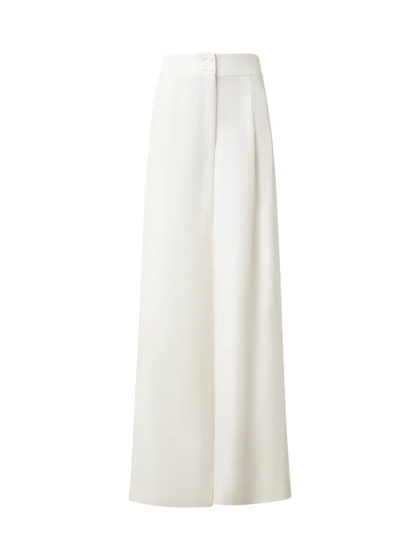 Extra Wide Palazzo Linen Pants sold by Akris