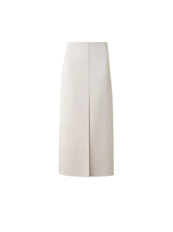 Midi Skirt in Linen Double-Face sold by Akris