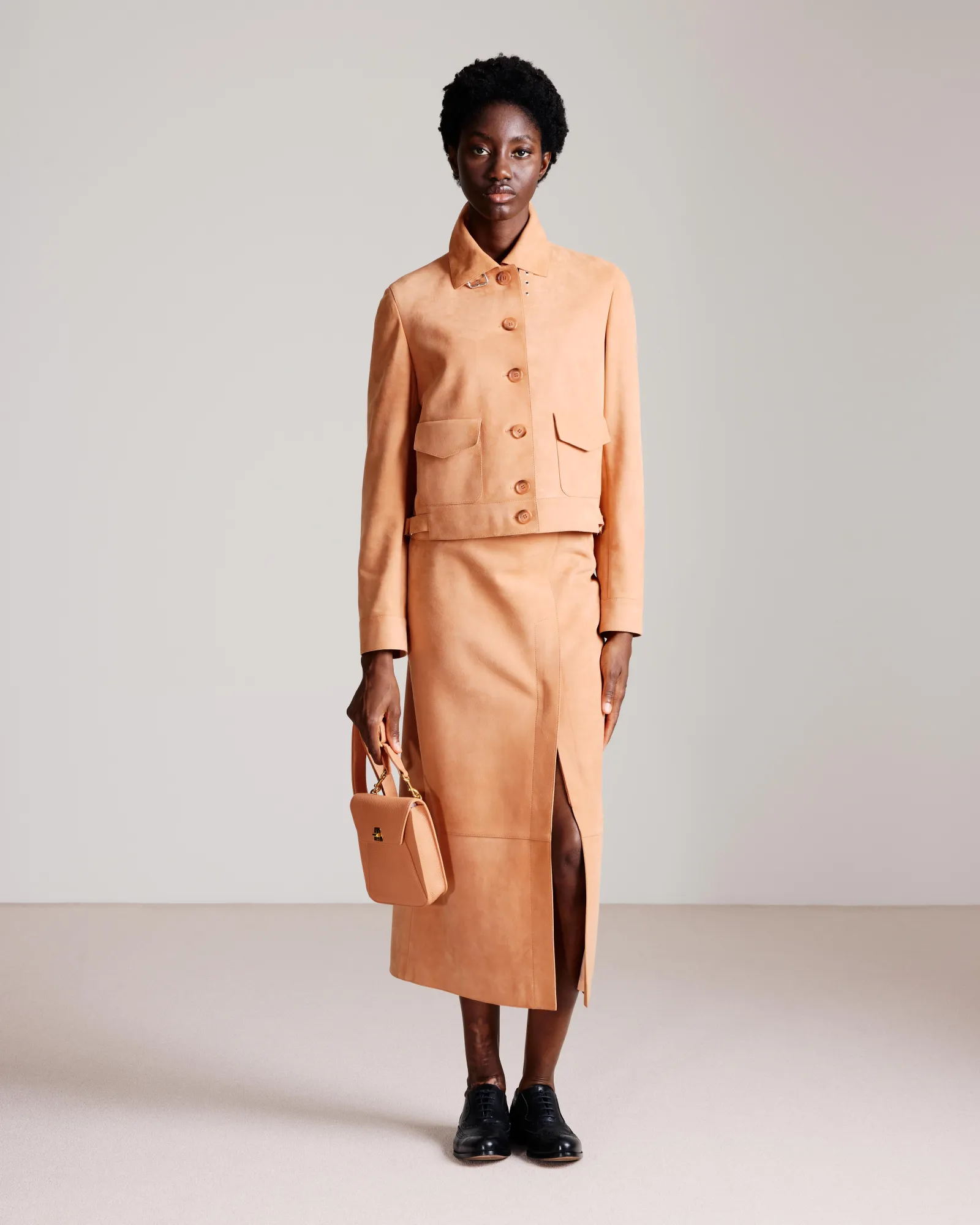 Leather Bomber Jacket sold by Akris product image thumbnail 2