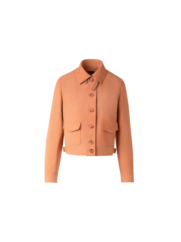 Leather Bomber Jacket sold by Akris