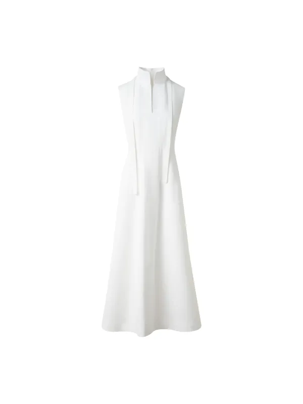 Fit-and-Flare Cotton Midi Dress with Bow sold by Akris
