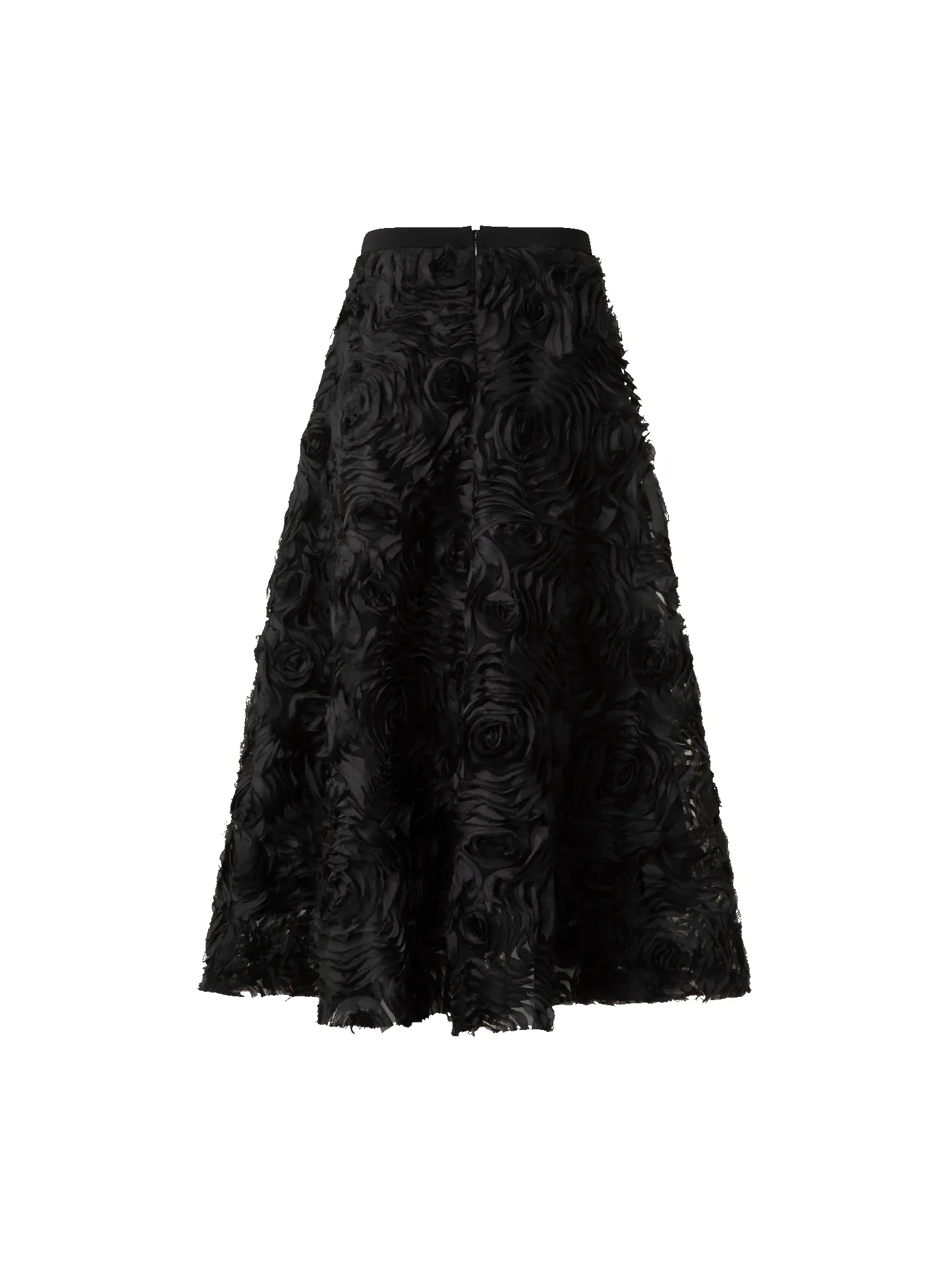 A-Line Midi Skirt with 3D Carnation Embroidery sold by Akris product image thumbnail 4