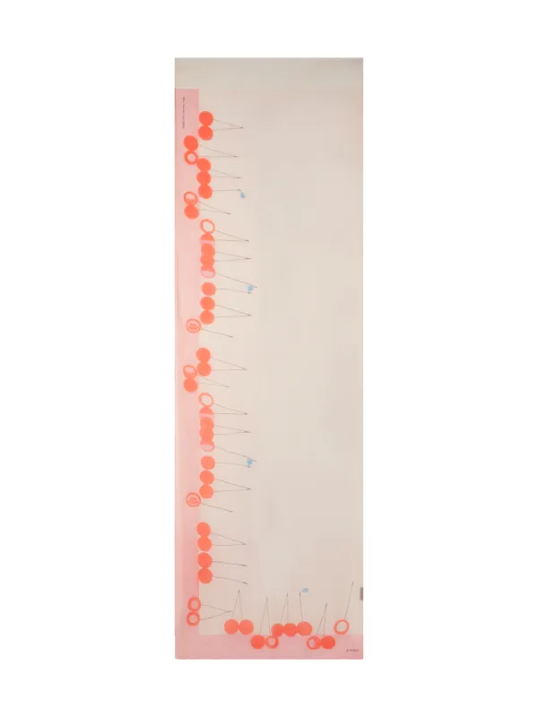 Scarf in Cotton Silk with Cherries Print sold by Akris