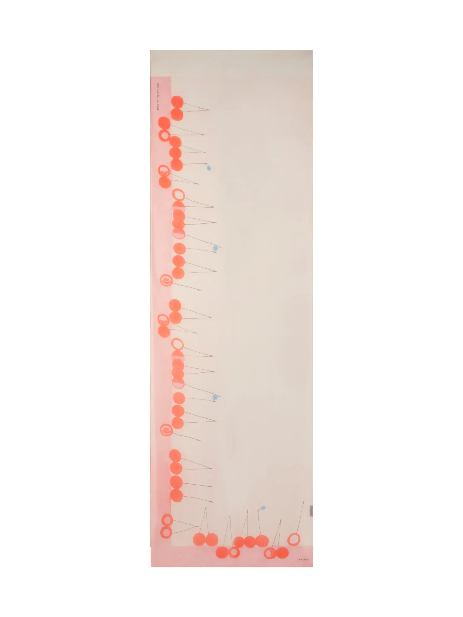 Scarf in Cotton Silk with Cherries Print sold by Akris