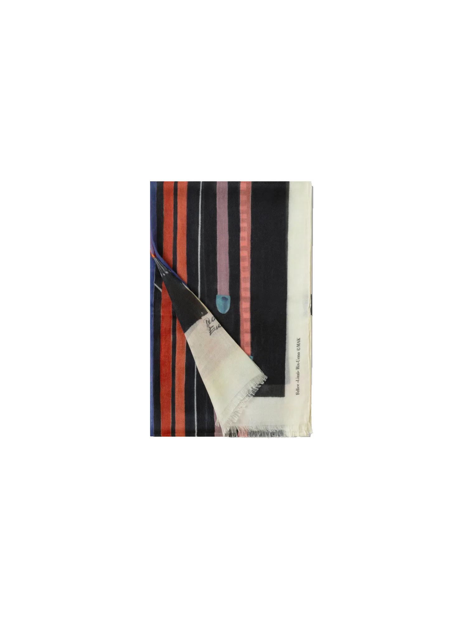 Cashmere Scarf with Fuchsie Print sold by Akris product image thumbnail 4