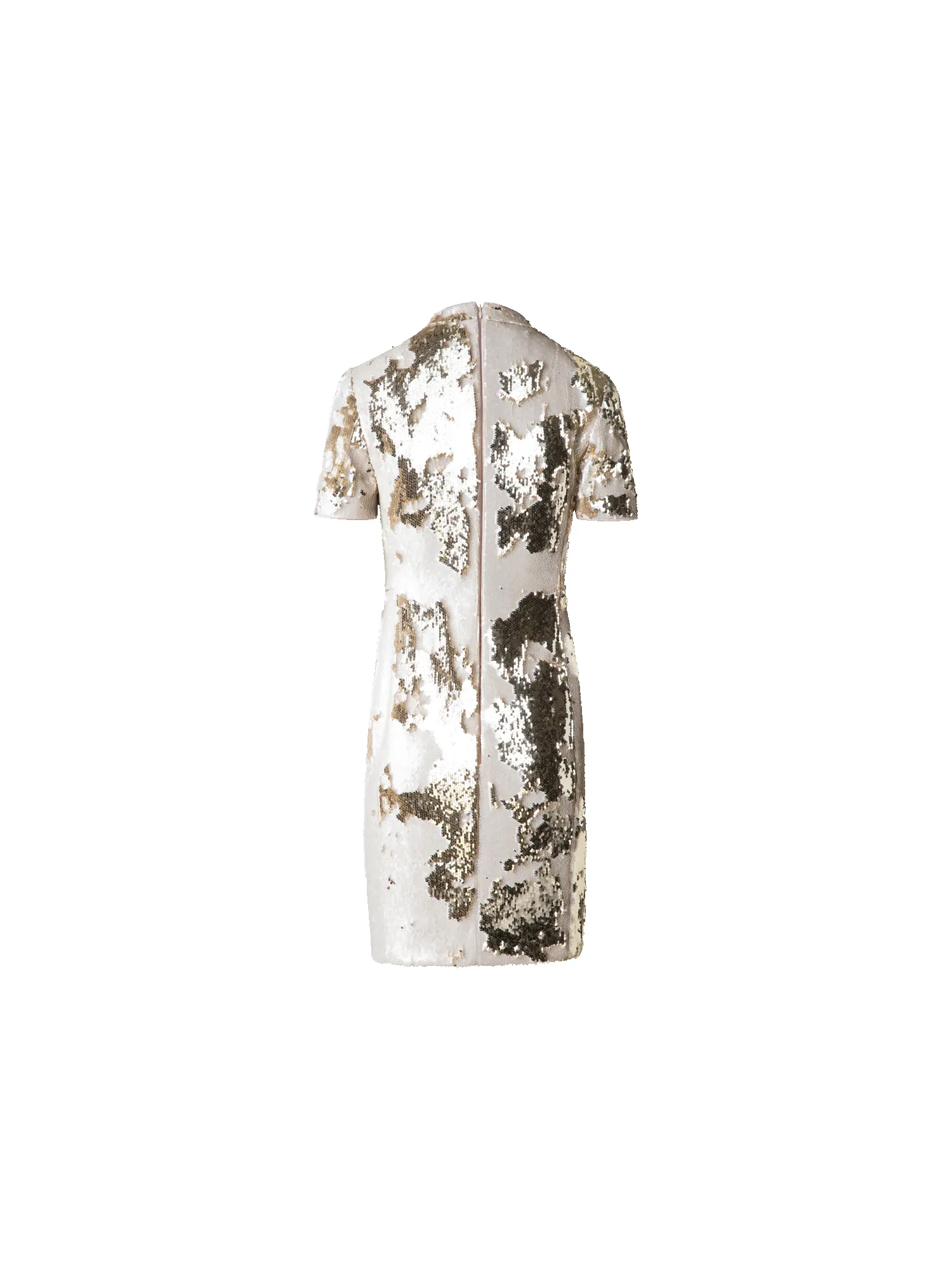 Dual Sequined Sheath Dress with Short Sleeves sold by Akris product image thumbnail 3