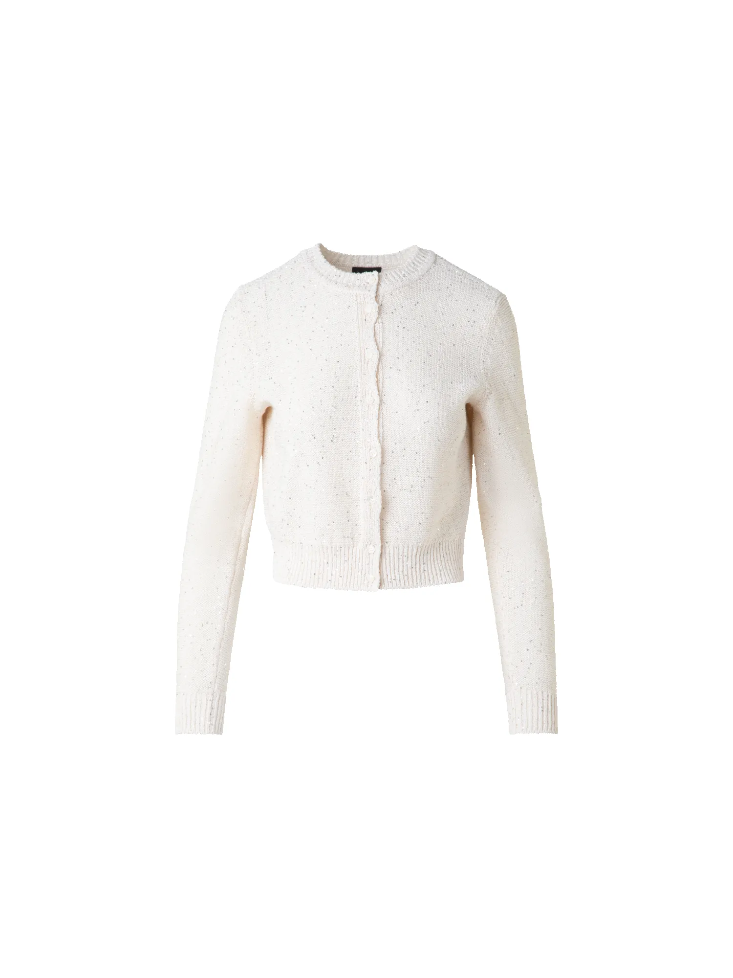 Cardigan in Linen Cotton with Micro Sequins sold by Akris