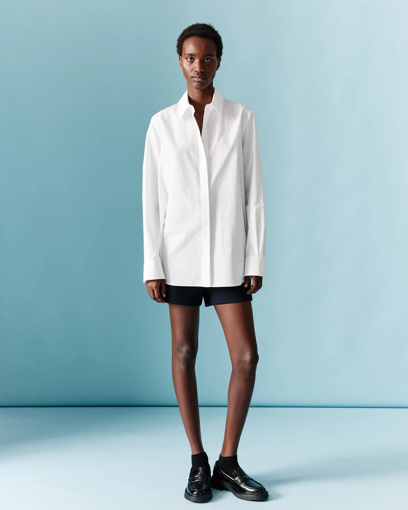 Relaxed Cotton Tunic Blouse sold by Akris product image thumbnail 2