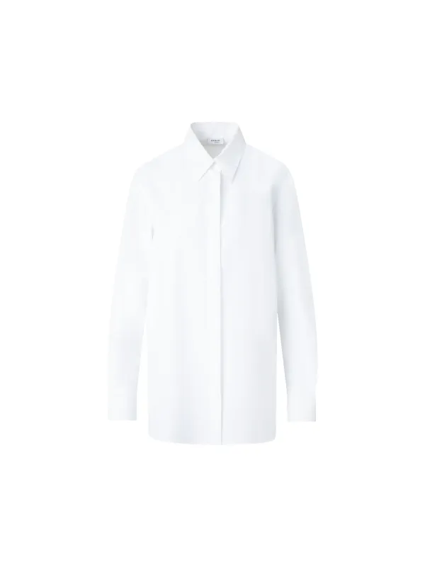 Relaxed Cotton Tunic Blouse sold by Akris