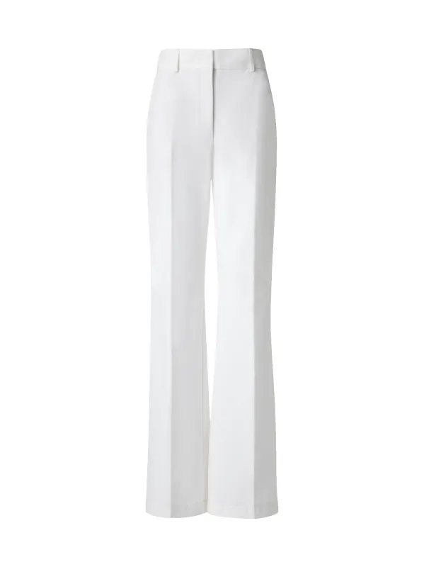 Wide Straight Cotton Stretch Pants sold by Akris